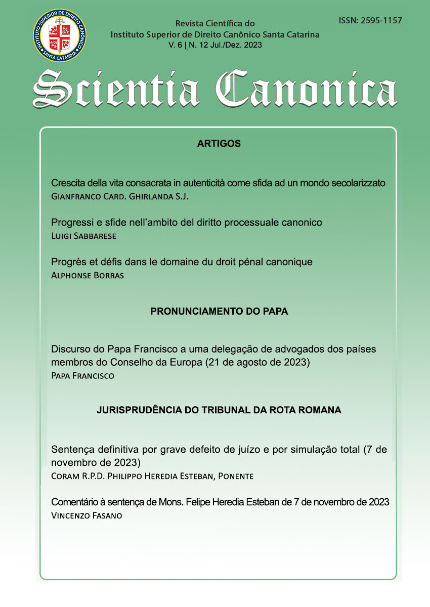 Scientia Canonica volume 6 número 12 jul. dez. 2023